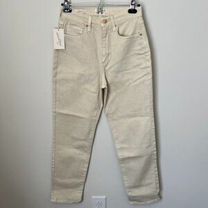 NWT Universal Thread High Rise 90s Slim Cream Jeans 4R